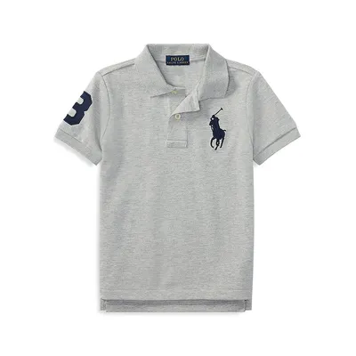 Little Boy's Cotton Mesh Polo Shirt