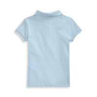 Little Girl's Stretch Cotton Polo Shirt