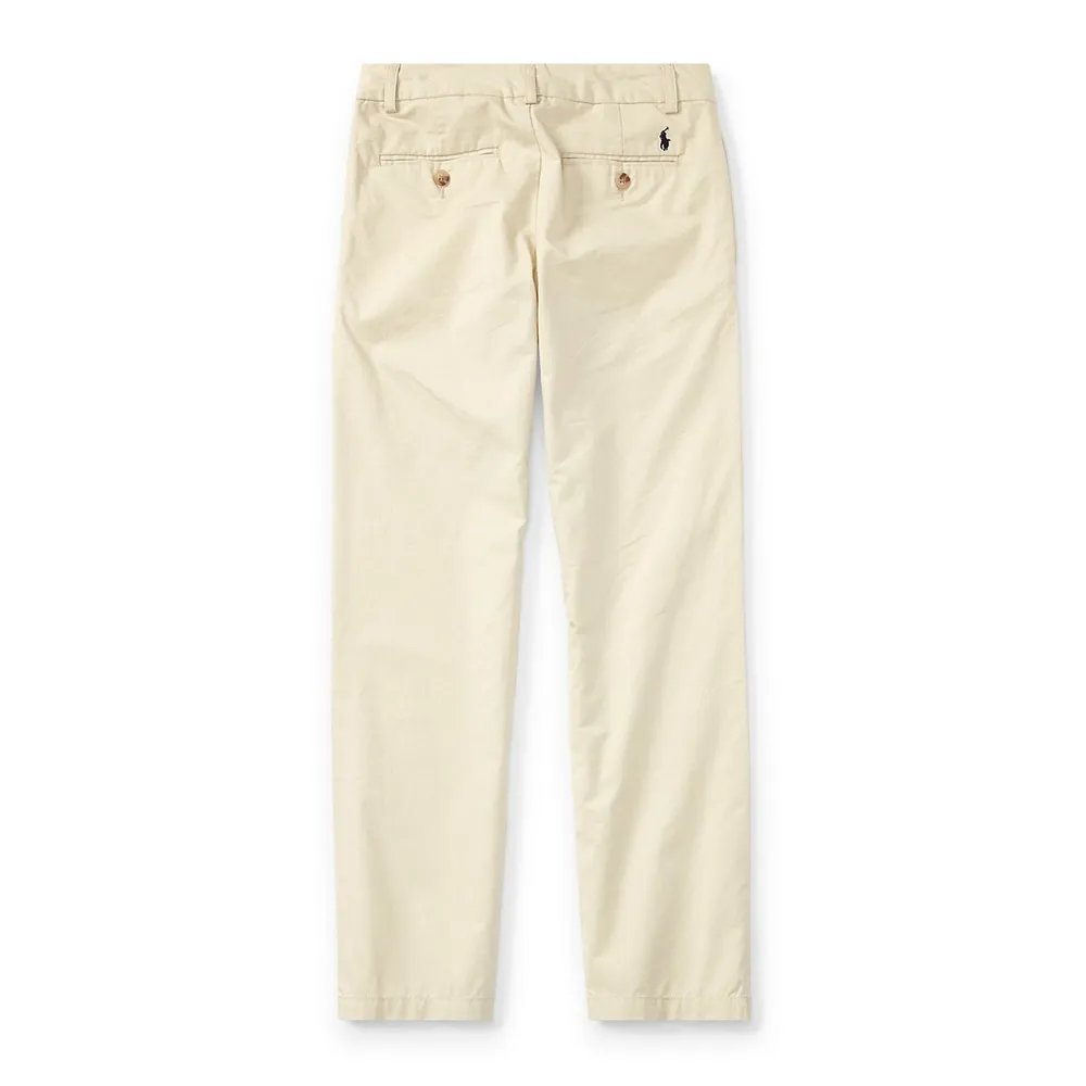 Boy's Slim-Fit Cotton Chinos