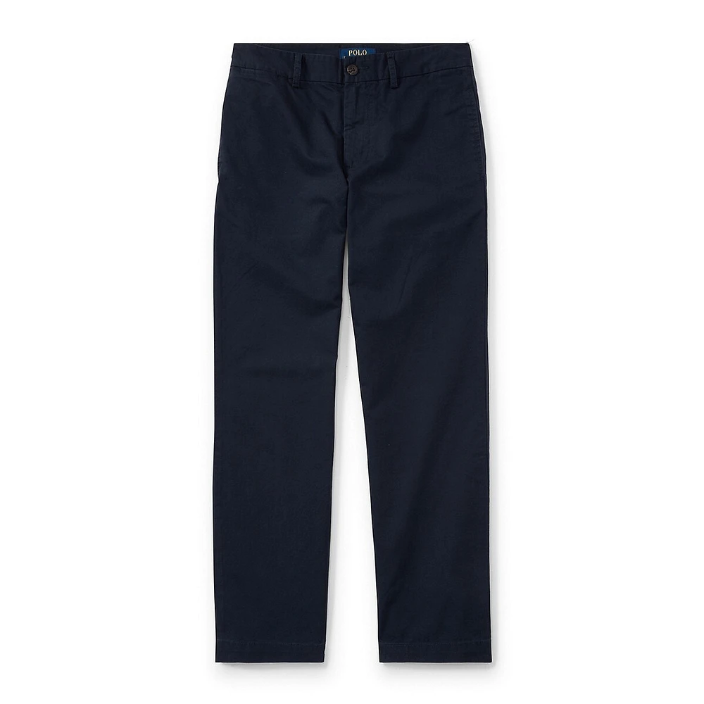 Boy's Slim-Fit Cotton Chinos