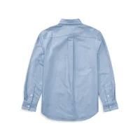 Chemise de sport en coton Oxford pour garçon