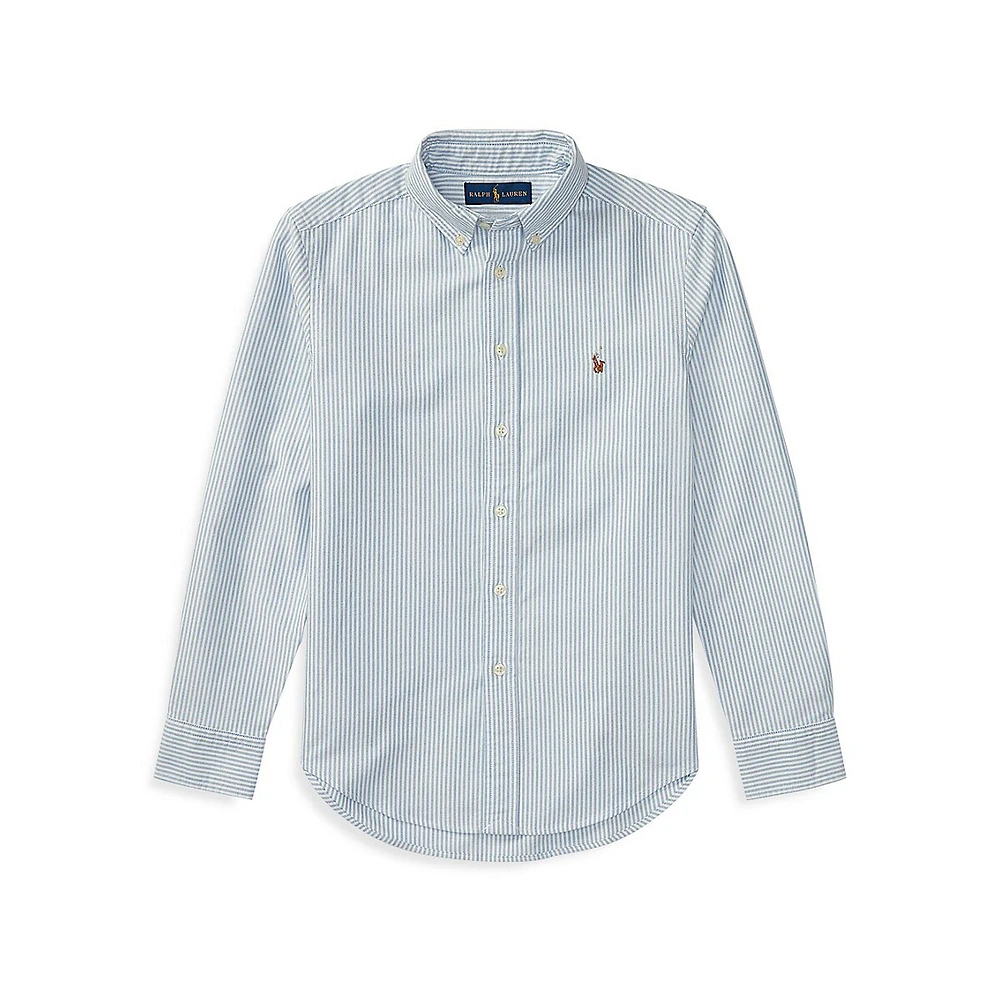 Blue Cotton Oxford shirt, Polo Ralph Lauren