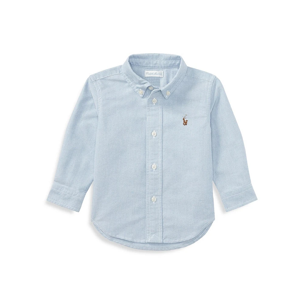 Chemise de sport en coton Oxford pour bébé garçon