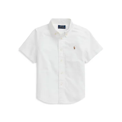 Little Boy's Oxford Cotton Short-Sleeve Shirt