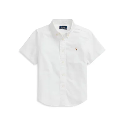 Boy's Logo Short-Sleeve Shirt