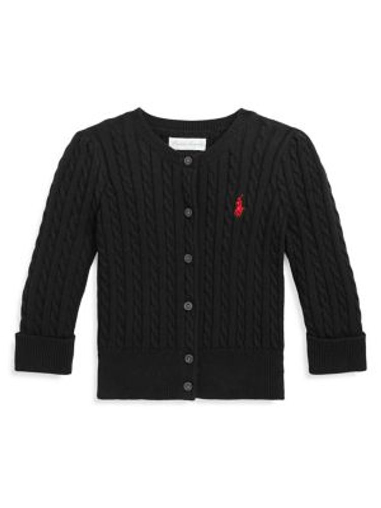 Ralph Lauren Baby Girl's Mini-Cable Cotton Cardigan | Bramalea City Centre