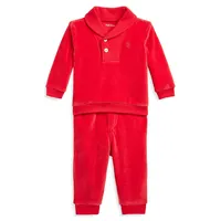 Baby Boy's Velour Pullover & Pants Set