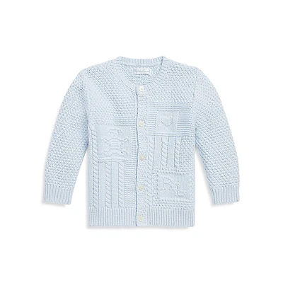 Baby's Patterned Knit Cardigan