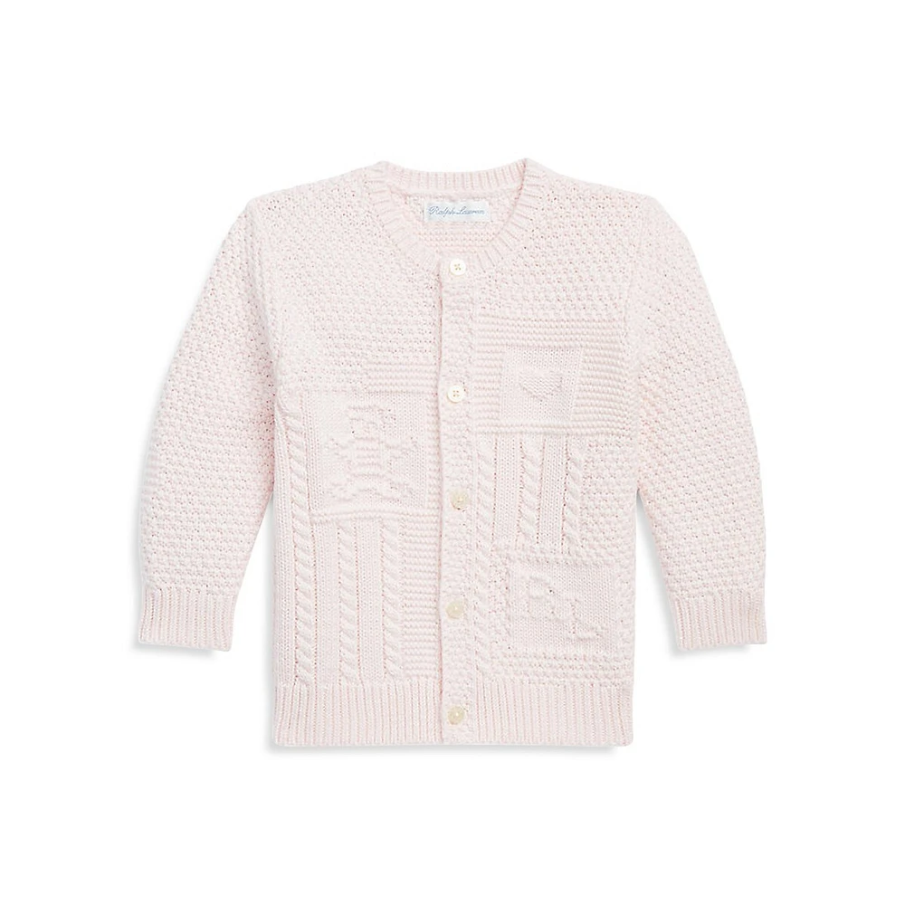 Baby's Patterned Knit Cardigan