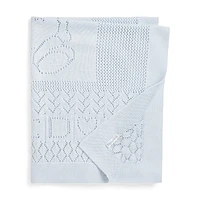 Pointelle-Knit Cotton Baby Blanket