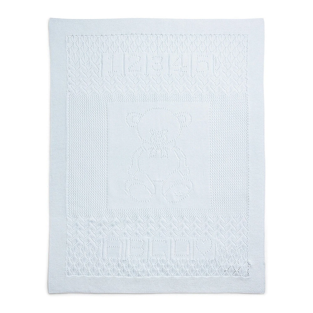 Pointelle-Knit Cotton Baby Blanket