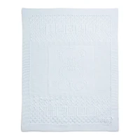 Pointelle-Knit Cotton Baby Blanket