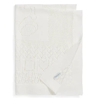 Pointelle-Knit Cotton Baby Blanket