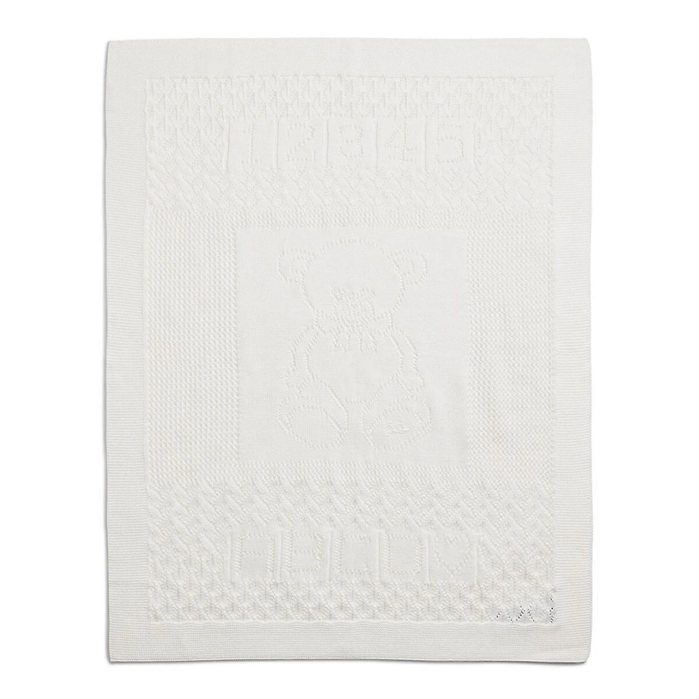 Pointelle-Knit Cotton Baby Blanket