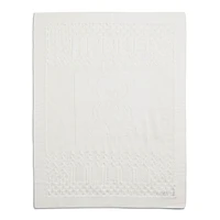 Pointelle-Knit Cotton Baby Blanket