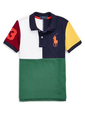 Polo Ralph Lauren Little Boy's Big Pony Cotton Mesh Polo Shirt | Metropolis  at Metrotown