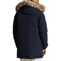 Faux Fur-Trim Down-Filled Parka