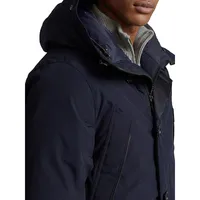 Faux Fur-Trim Down-Filled Parka