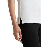 Stretch-Cotton Bateau Tee
