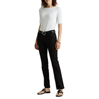Stretch-Cotton Bateau Tee