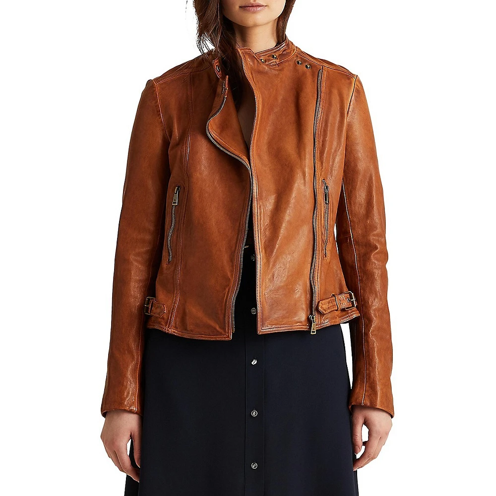 Burnished Leather Jacket