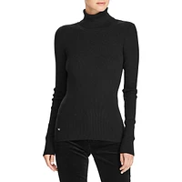 Ribbed Turtleneck Sweater