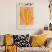 "les Courages" Modern Canvas Wall Art