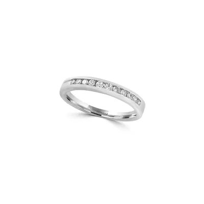 14K White Gold Ring with CT. T.W. Diamonds