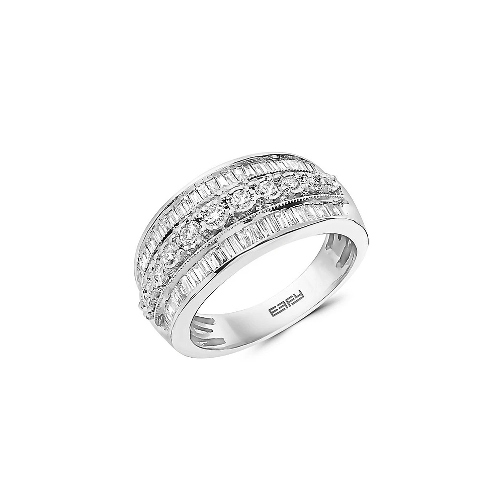 Classique 14K White Gold & CT. T.W. Diamond Ring