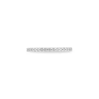 14K White Gold & 0.16 CT. T.W. Diamond Semi-Eternity Ring