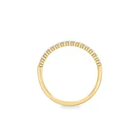 Bague avec anneau en or jaune 14 ct et diamant de 0,16 ct. PT