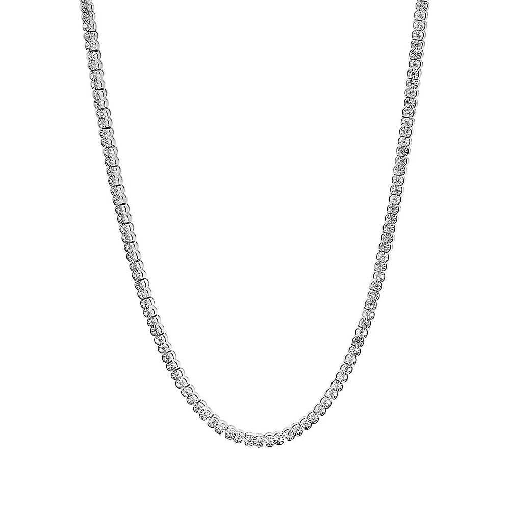 Collier en argent sterling avec diamants 1,28 ct PT