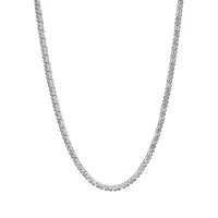 Sterling Silver & CT. T.W. Diamond Necklace
