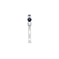 14K White Gold & Two-Tone Sapphire Ring