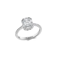 Classique 14K White Gold & 0.78 CT. T.W. Diamond Baguette Ring