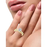 14K Two-Tone Gold & 0.38 CT. T.W. Diamond 2-Piece Bridal Ring Set