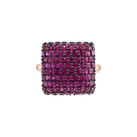 Amore 14K Rose Gold 3.65 CT. T.W. Natural Ruby Ring