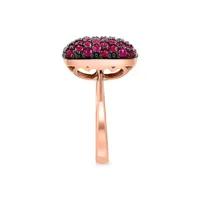 Amore 14K Rose Gold 3.65 CT. T.W. Natural Ruby Ring