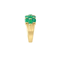 14K Yellow Gold & Natural Emerald Ring