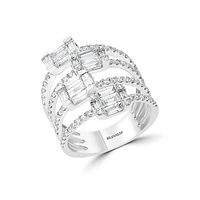 Bague en or blanc 14 ct avec diamants de 1,7 ct (PT)