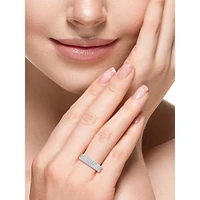 Bague en or blanc 14 carats et diamant de 0,74 ct. TW