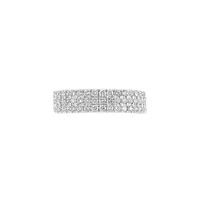 Bague en or blanc 14 carats et diamant de 0,74 ct. TW