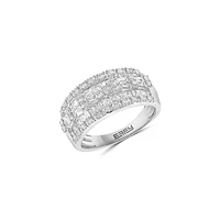 Classique 14K White Gold & 0.98 CT. T.W. Diamond Ring