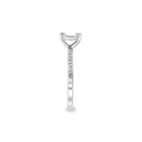 Bridal 14K White Gold & 0.49 CT. T.W. Diamond Baguette Ring