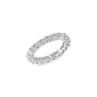 14K White Gold & 0.98 CT. T.W. Diamond Band Ring