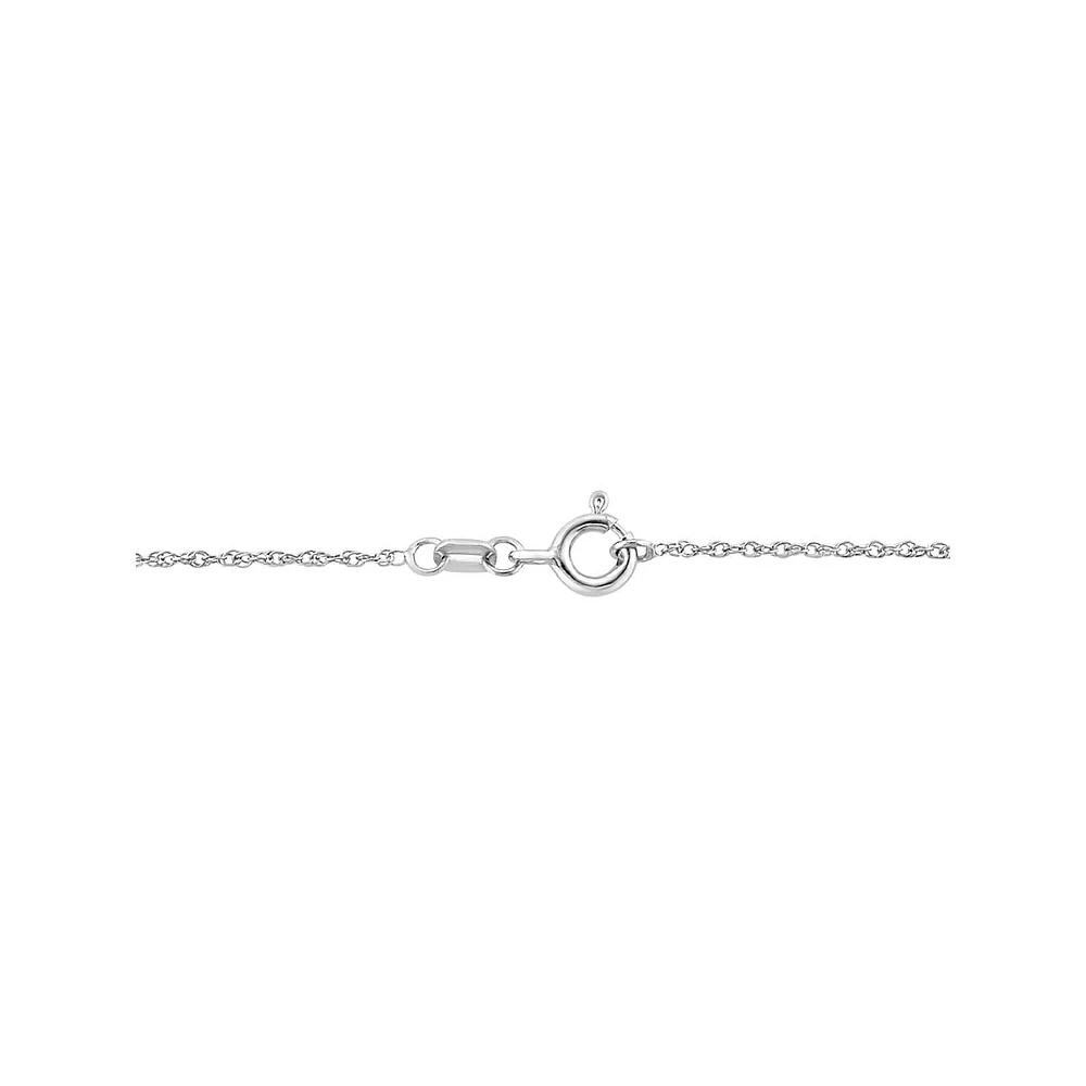 Sterling Silver & 0.47 CT. T.W. Diamond Pendant Necklace