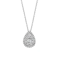 Sterling Silver & 0.47 CT. T.W. Diamond Pendant Necklace