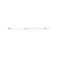 Sterling Silver & CT. T.W. Diamond Station Necklace