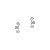 14K White Gold & 0.64 CT. T.W. Diamond Stud Earrings