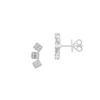 14K White Gold & 0.64 CT. T.W. Diamond Stud Earrings